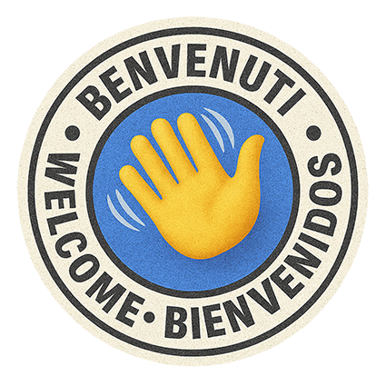 Pegatina Bienvenidos